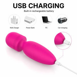 Silicone Bullet Massager — 10-Mode Waterproof Bullet Vibrator