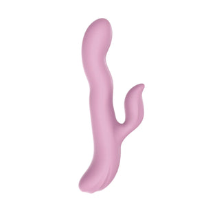 Elite Rabbit & Sprout Mix Stick Vibrator — Dual Stimulation Liquid Silicone Massager