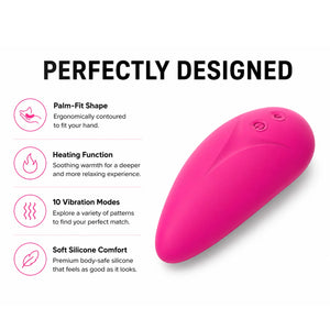 Sienna Ergonomic Palm Vibrator – 10 Modes & Advanced Heating Function