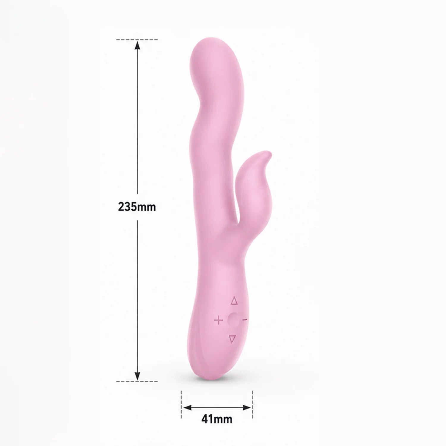 Elite Rabbit & Sprout Mix Stick Vibrator — Dual Stimulation Liquid Silicone Massager